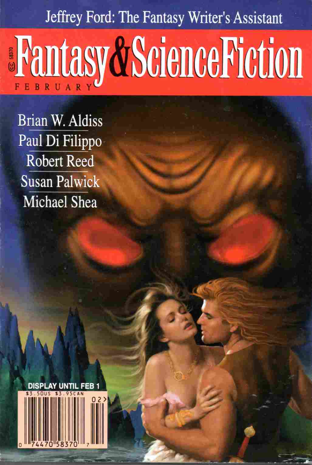 Cover image of The Magazine of Fantasy & Science Fiction, February 2000