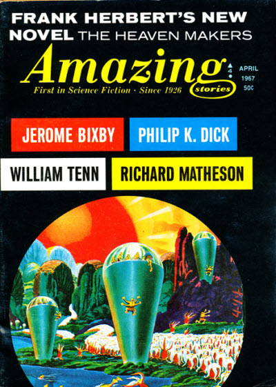 Cover image of Amazing Stories, April 1967